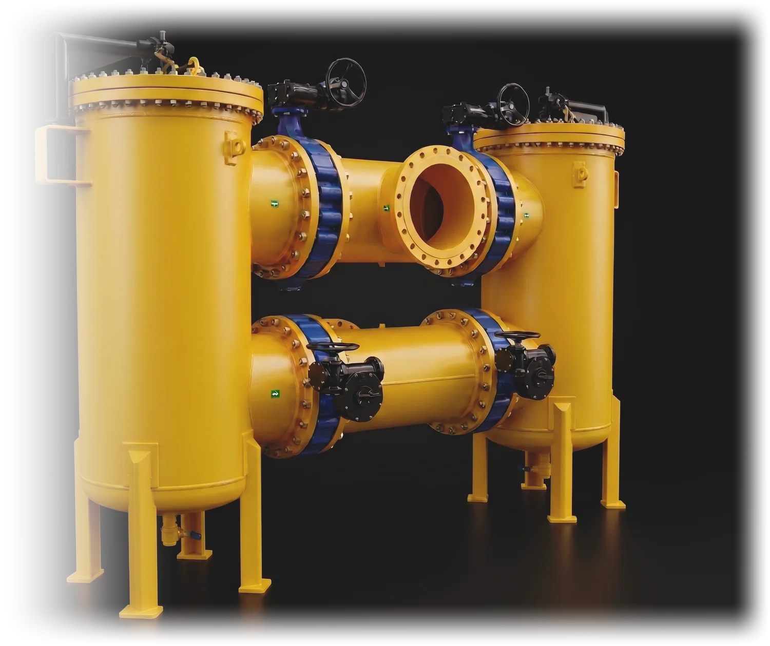 Hydrotherms duplex strainer — product photograph